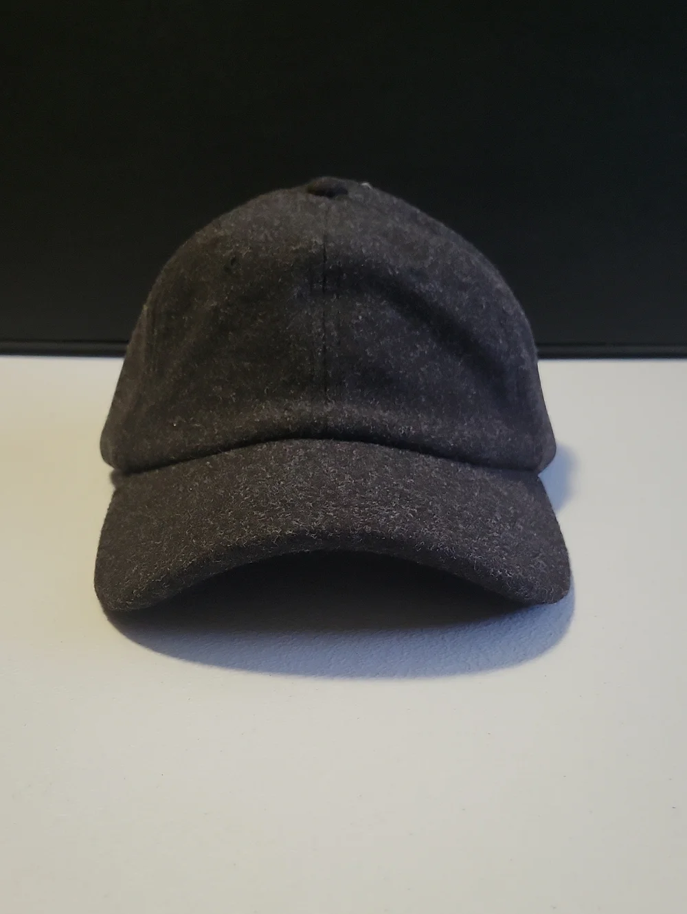 Black Wool Baseball Cap.  T21